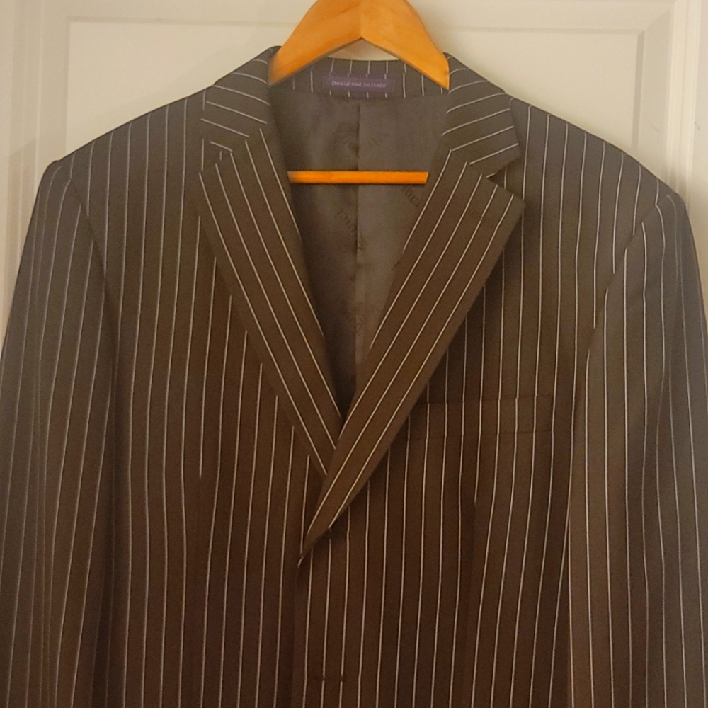 FATHER'S DAY/PROM 3, Piece Pin Strip Suit,  kept, hardly worn, size 34R.